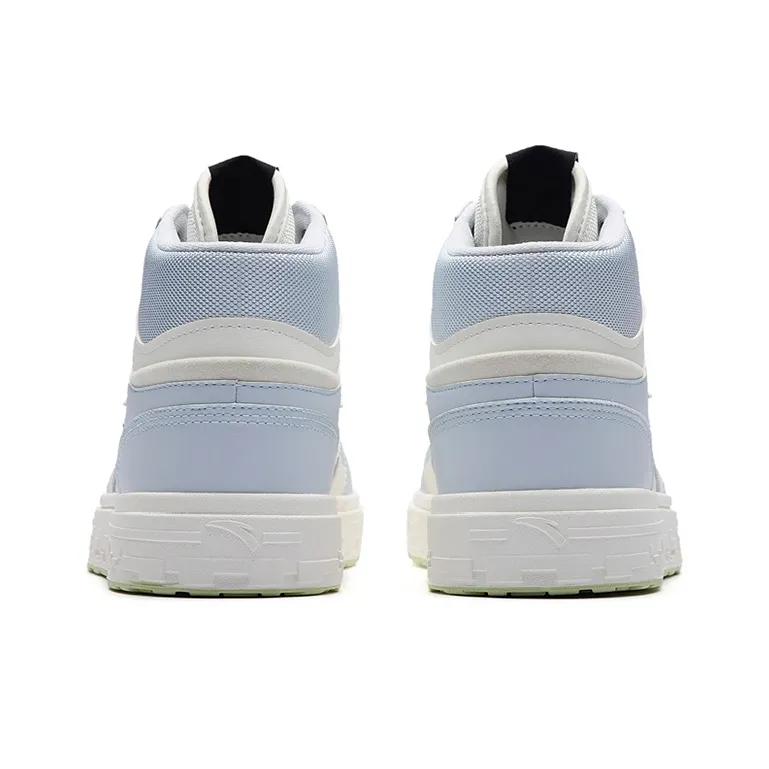 Anta Street Naughty Mid-Top Skateboard Shoes Men's White Gray-4