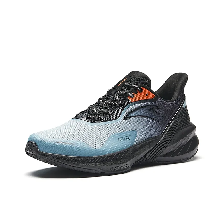 Anta DuCi4 Cushioned Slip Resistant Low Top Running Shoes Men's Blue-1