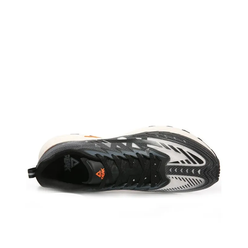 PEAK Light Bomb Pro Anti-Slip Wear-Resistant Low-Top Running Shoes Black Orange-4