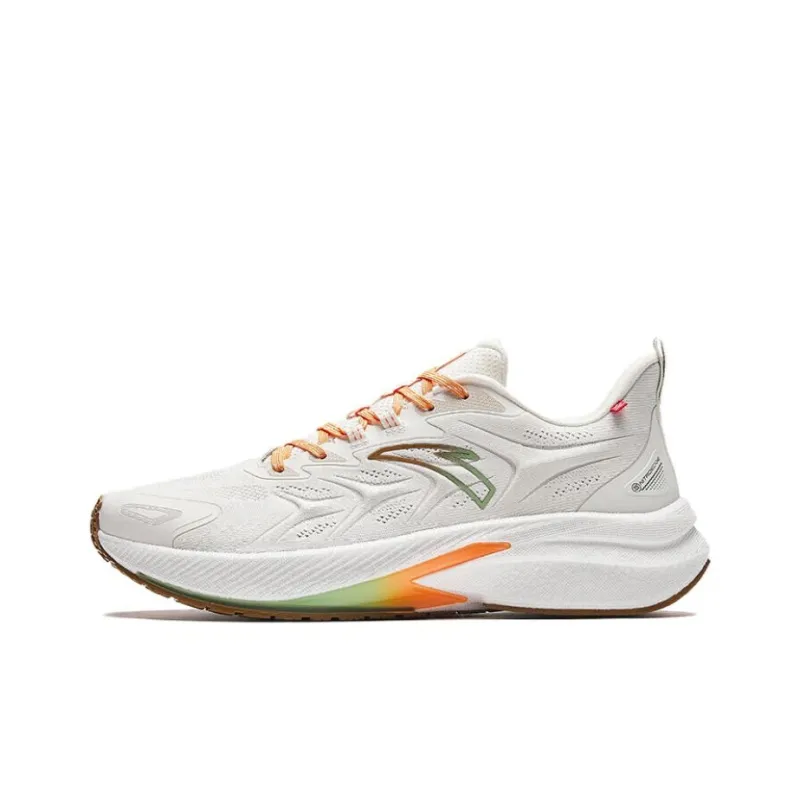 Anta Rocket 5.0 Anti-Slip Wear-Resistant Low-Top Running Shoes Men's White-0