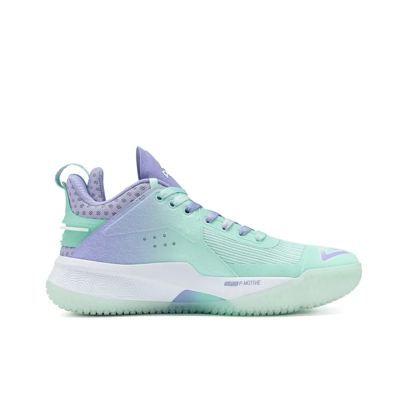 PEAK Flash 4 Taichi Cushioning Anti Slip And Wear Resistant Low Top Performance Basketball Shoes Men's White Green-1