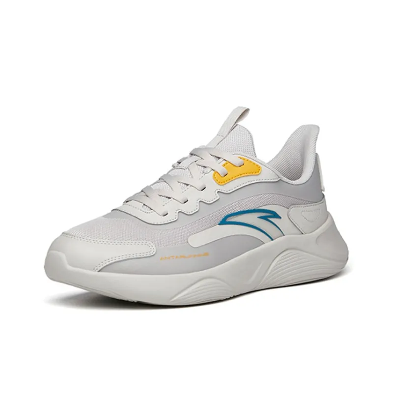 Anta Lingyun Lightweight Low-Top Running Shoes Men's One Gray-2