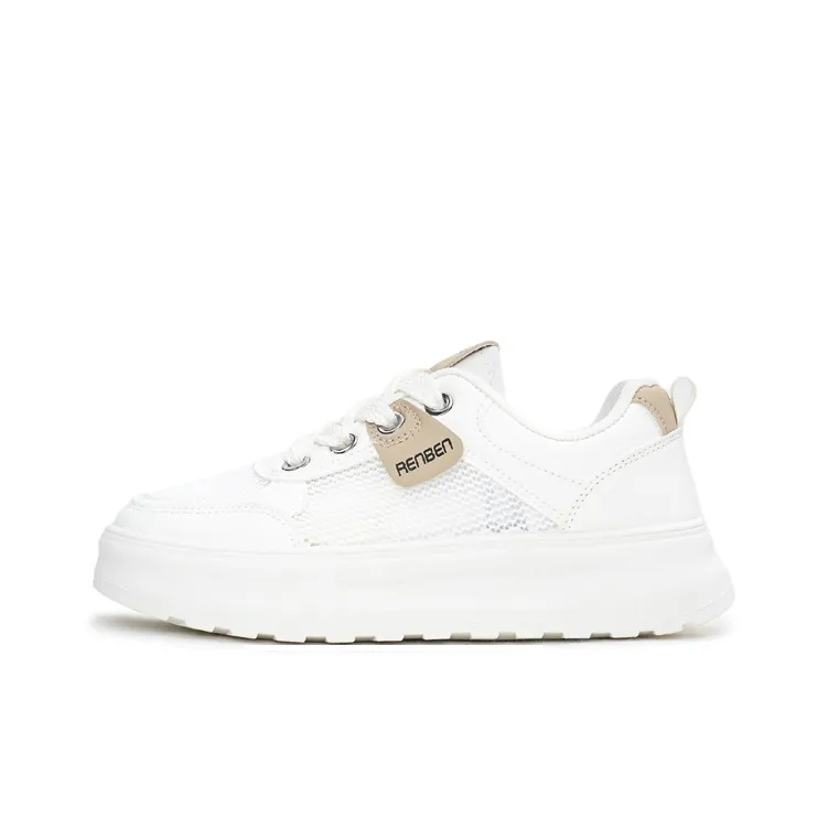 Humanism 1986 Wear-Resistant Lightweight Breathable Height Increasing Low-Top Skateboard Shoes Women's-0