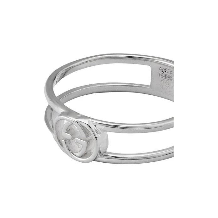 GUCCI 925 Sterling Silver Rings Unisex Silver-3
