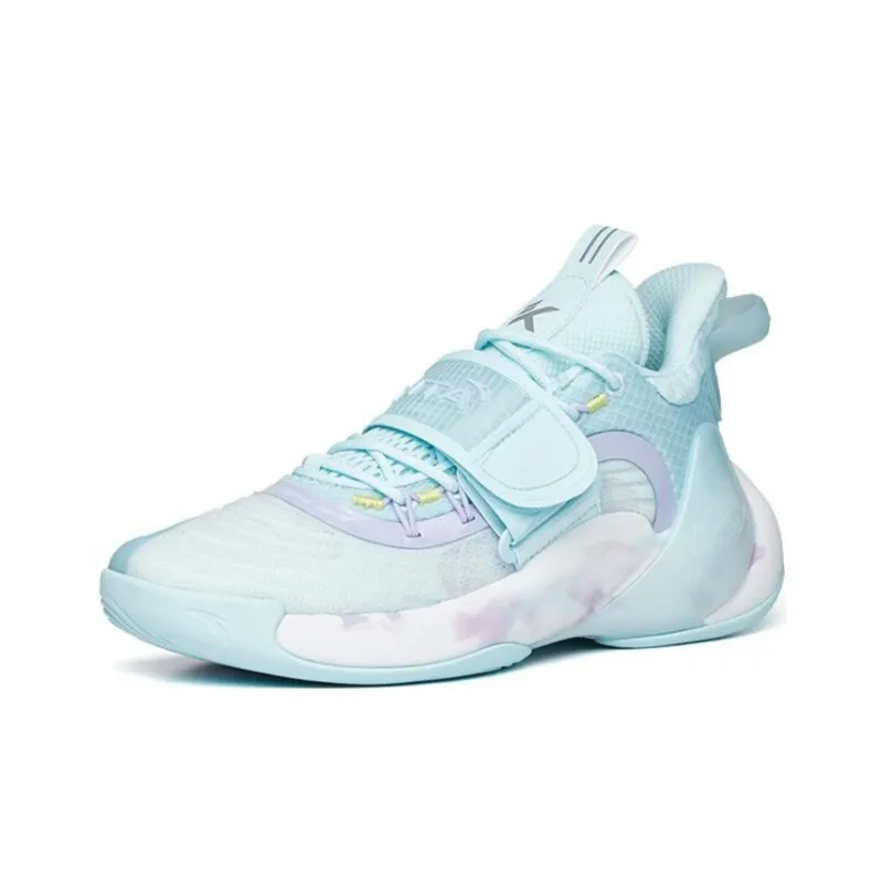 ANTA Water Flower 3 Basketball Shoes Men High Top Glacier Blue/White/Purple-2