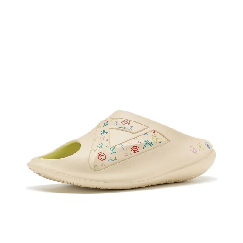 PEAK Statistic Sandals Slide Slippers Women's Bean Khaki-2