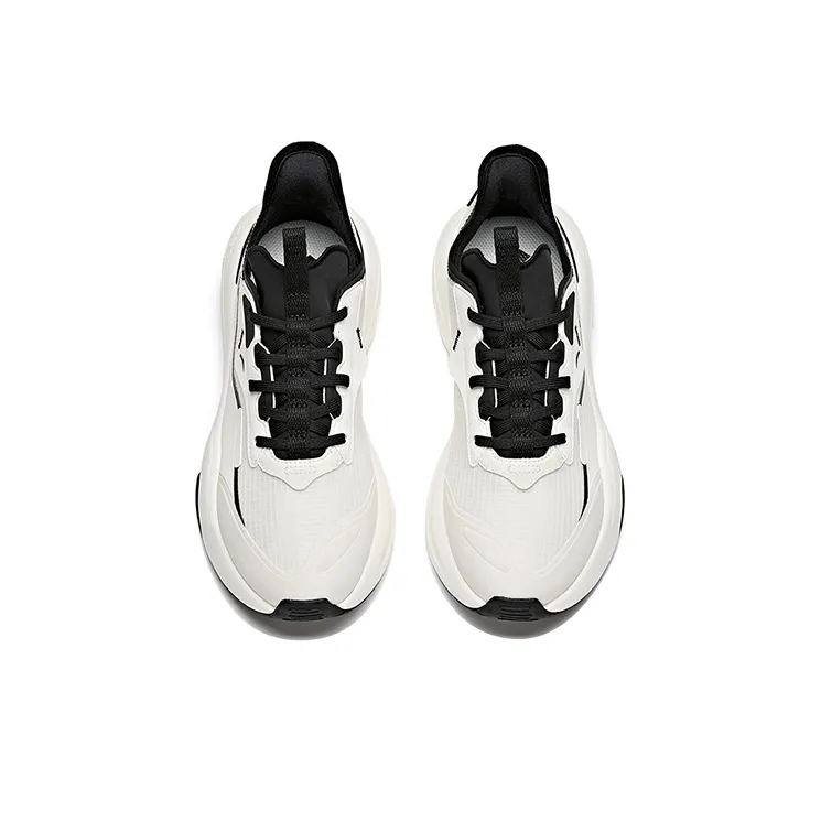 Anta C37 Series Cushioned Slip-Resistant Lightweight Low-Top Skateboard Shoes Women's White Black-2