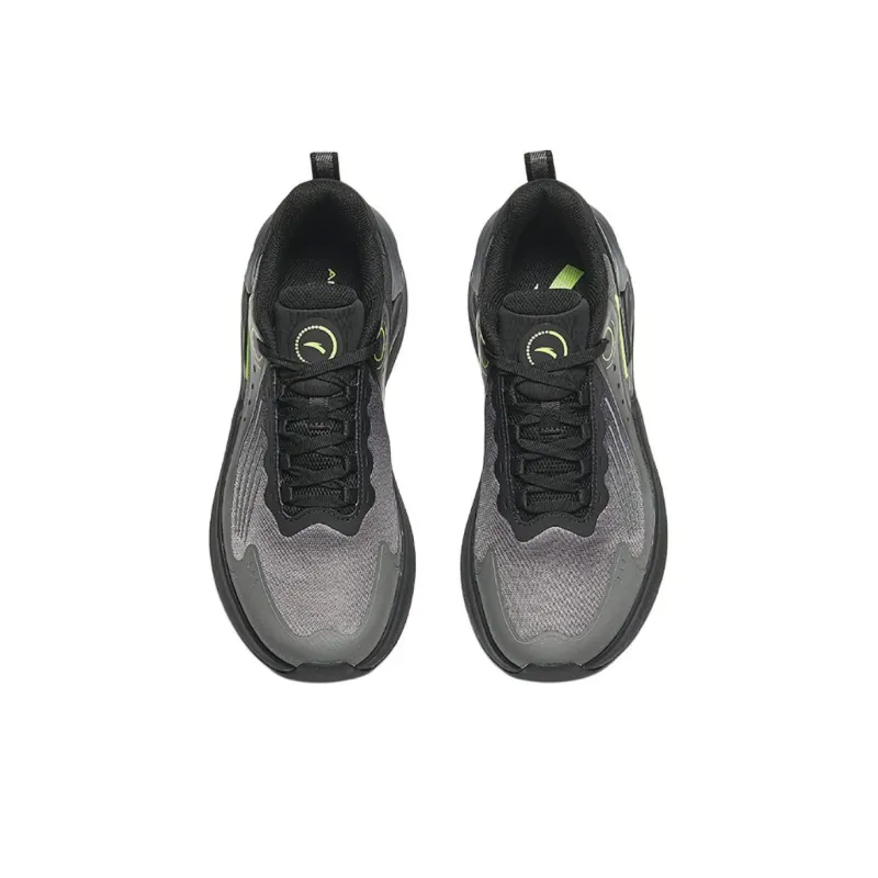 Anta C37+ Cushioning Rebound Low Top Running Shoes Men's Black Green-2