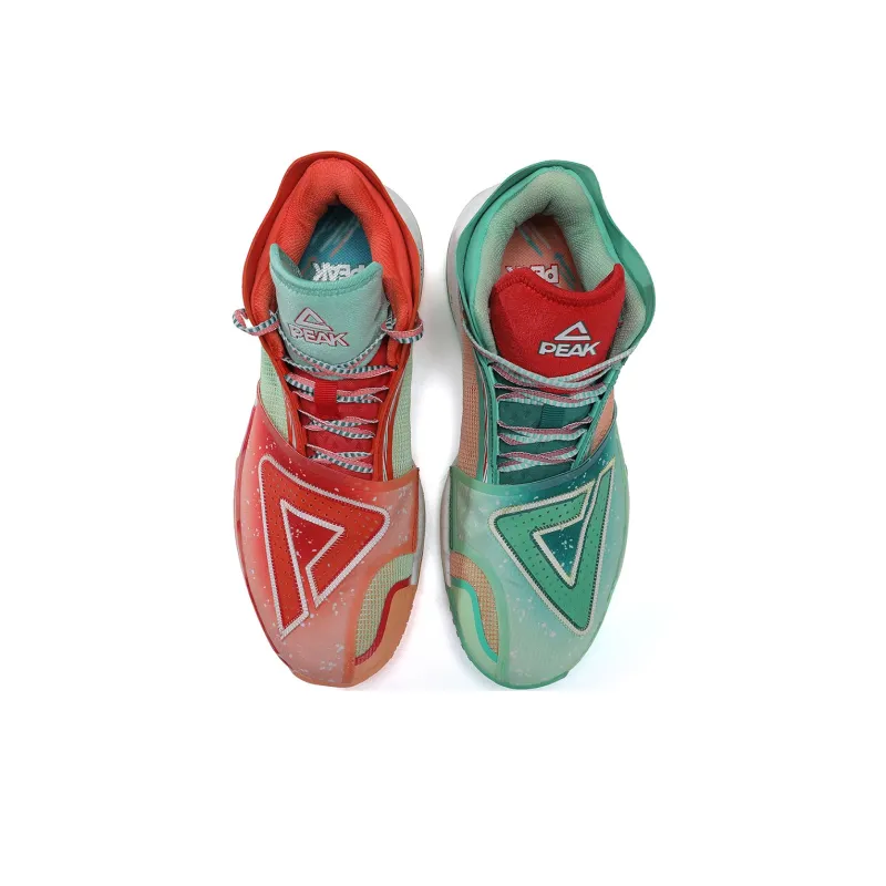 PEAK Surfing The Big Triangle 1.0 Basketball Shoes Men High Top Mixed Color-5