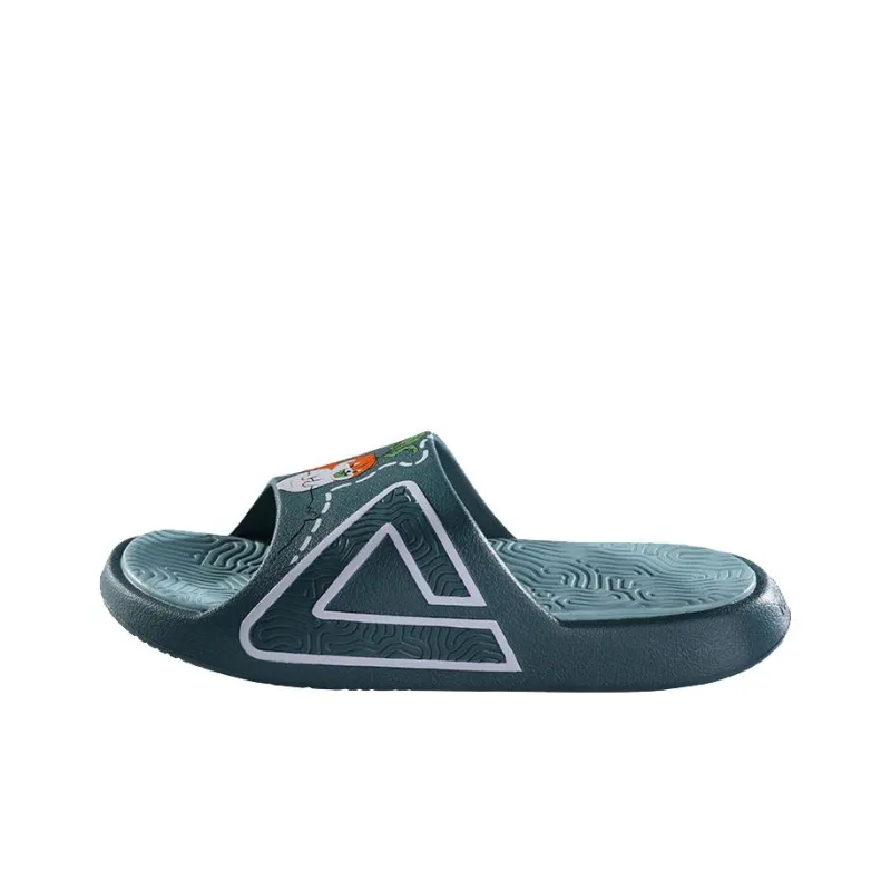 IDX x PEAK Tai Ji1.0 Rubber Sole Quiet Slide Slippers Men's Green-0