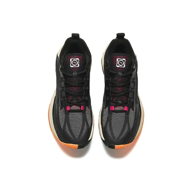 Anta Instantaneous 1 Garden Cushioned Slip-Resistant Low-Top Basketball Shoes Men's Black-2