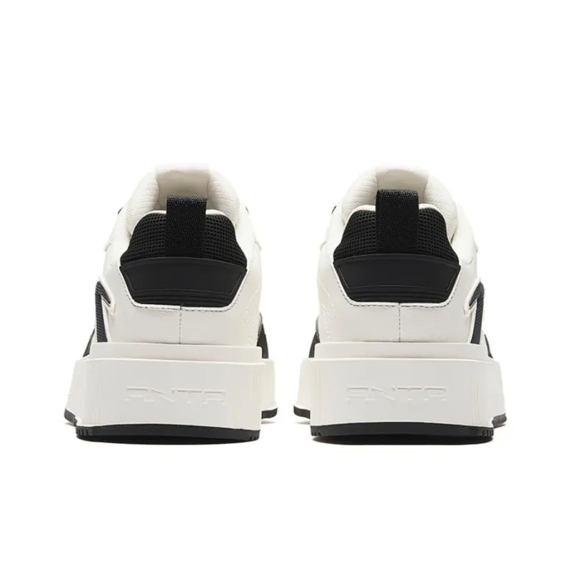 Anta Milk Lid 2 Non slip Lightweight Low Top Skateboard Shoes Men's Black White-3