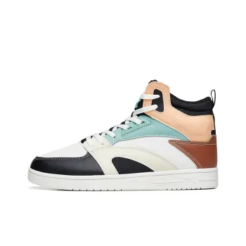 Anta Street Naughty High Top Skateboard Shoes Women's White Black