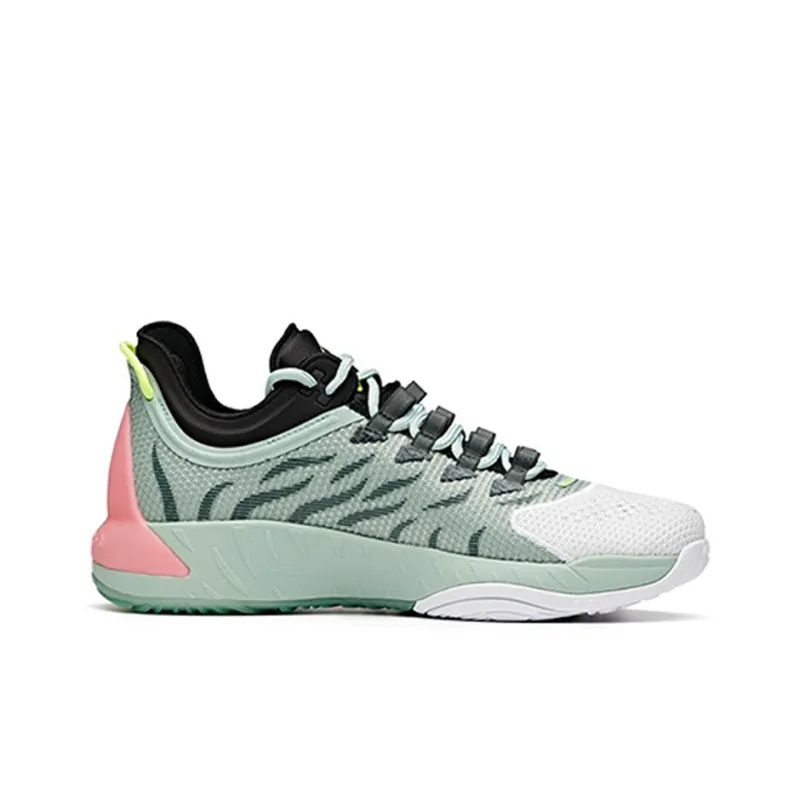 Anta Hayward GH1 Low Cushioning Anti Slip Wear Resistant Breathability Low Top Basketball Shoes Men's Green-1