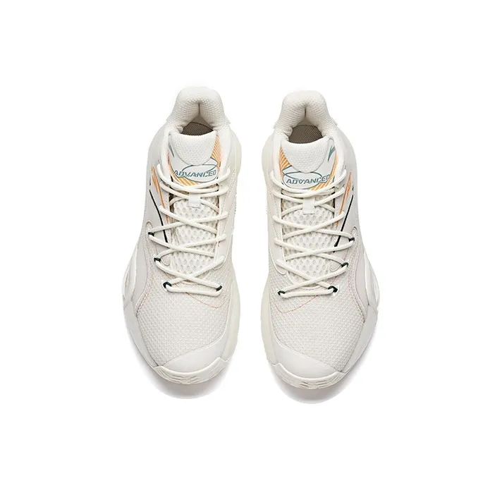 Anta A Flash Bubble 1.0 Anti Slip Wear Resistant Low Top Performance Basketball Shoes Men's White Gray-2