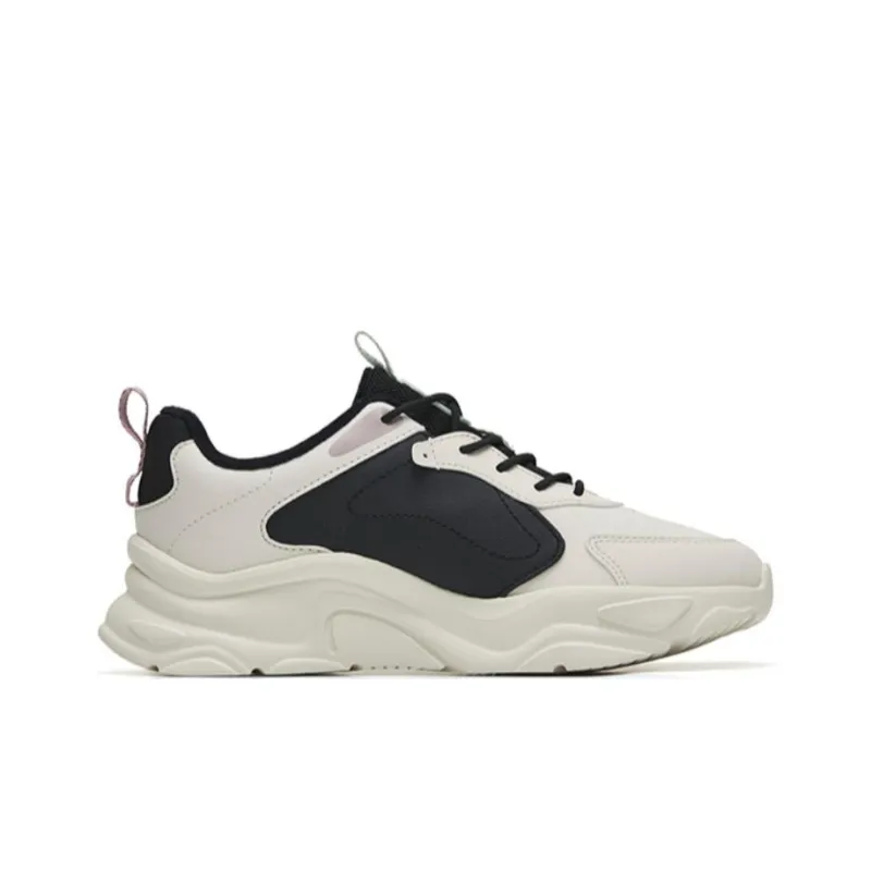 Anta Little Millennium 2.0 Durable Warm Low Top Sports Casual Shoes Women's White Green-1