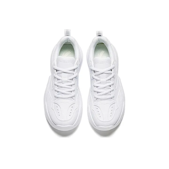 Anta Walker Anti Slip Wear Resistant Low Top Casual Shoes Women's White-2