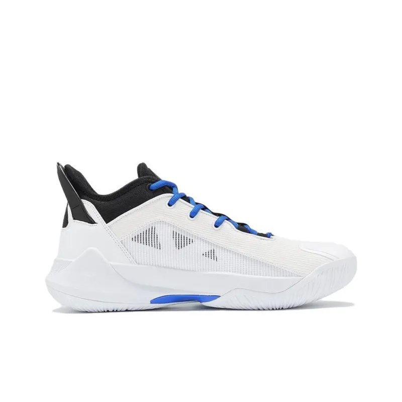 PEAK Magic Horse 1.0 Basketball Shoes Men Mid Top White/Black/Blue-1