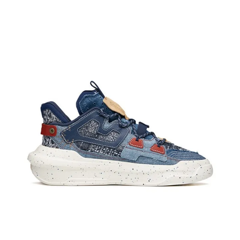 Anta Bastard 3 Low Top Skateboard Shoes Women's Blue-1