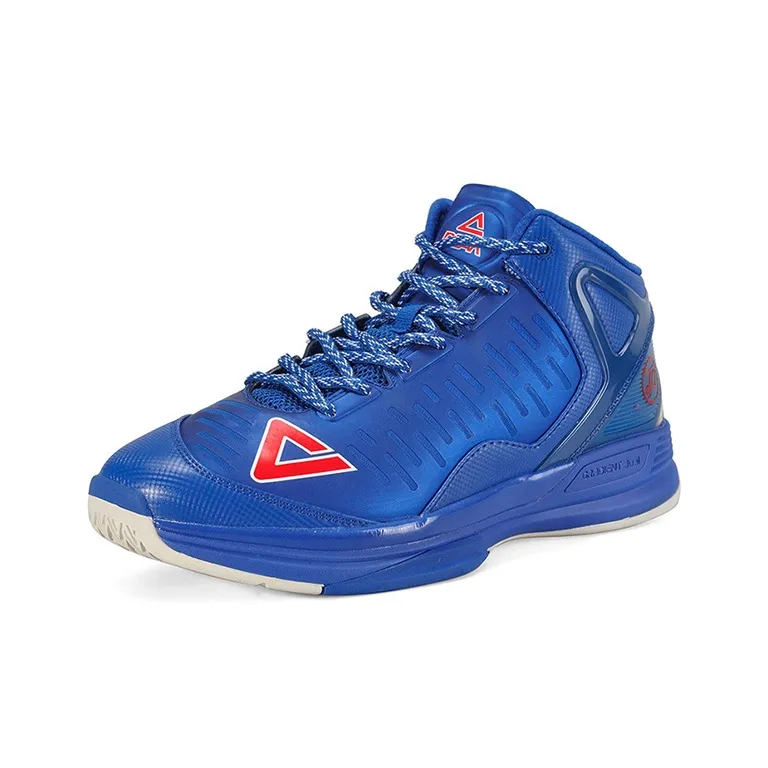 PEAK Parker II Cushioning Mid-Top Performance Basketball Shoes Men's Colorful Blue-1