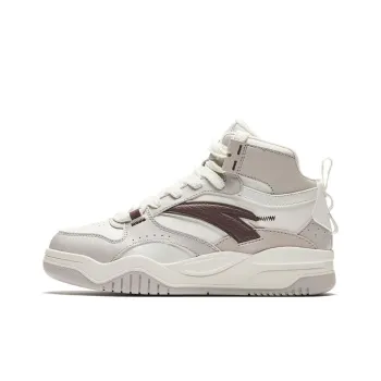 Anta Wave Shoes Non slip Lightweight Mid Top Skateboard Shoes Women's White