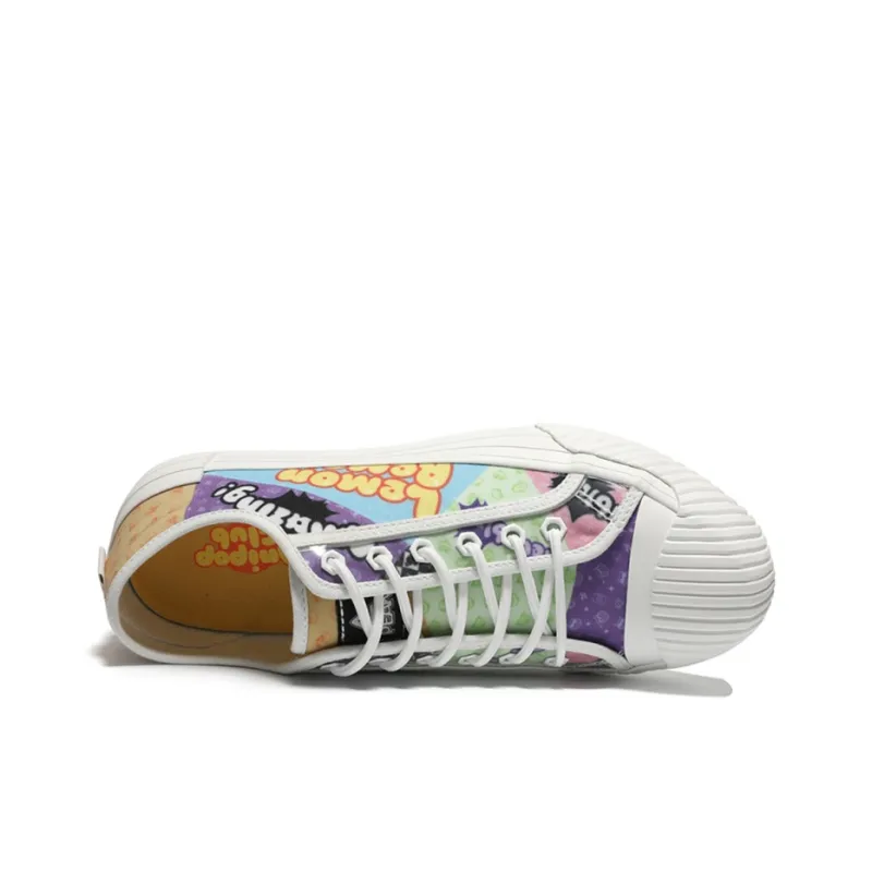 PEAK State Pole Lightweight And Wear-resistant Low-Top Skateboard Shoes Women's Purple Orange-3
