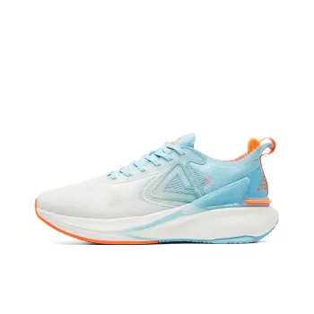 PEAK State Pole 6.0 Abrasion Resistant Breathable Low Top Training Running Shoes Men's All White Chrysanthemum Blue