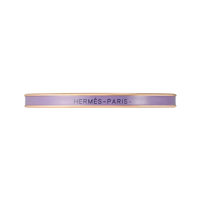 HERMES Enamel, Rose Gold Plated, Metal Parts Bangles Women's Purple-0