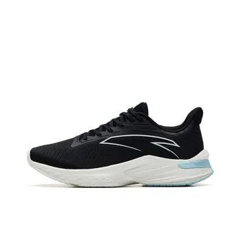 Anta DuCi1 Cushioned Anti Slip Wear Resistant Breathable Lightweight Low Top Running Shoes Women's Black Blue