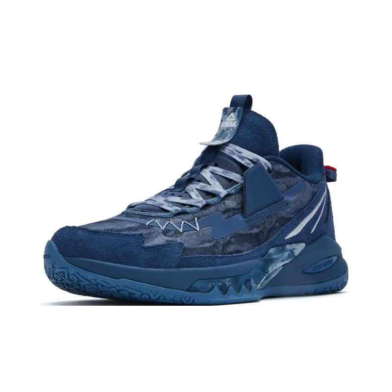 PEAK Lightning 9 Taichi Cushioning Anti Slip And Wear Resistant Low Top Basketball Shoes Men's Photo Blue-2