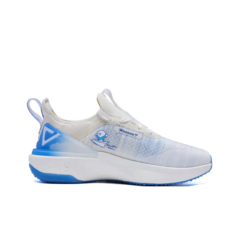 PEAK State Pole 4.0 Running Shoes Men Low Top White/Beige/Blue-1