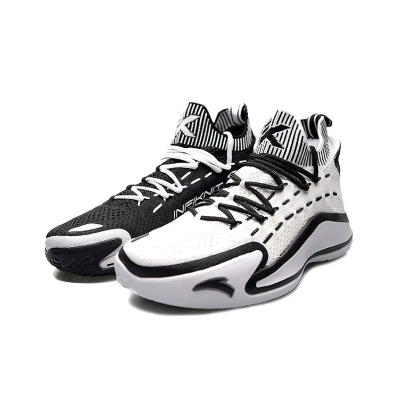 Anta KT5 KT 5 Cushioning Anti Slip And Wear Resistant Low Top Performance Basketball Shoes Black White-2