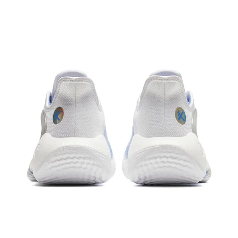 Anta Three Points Of Rain 2 Generations Cushioned Slip-Resistant Low-Top Basketball Shoes Men's White Blue-2