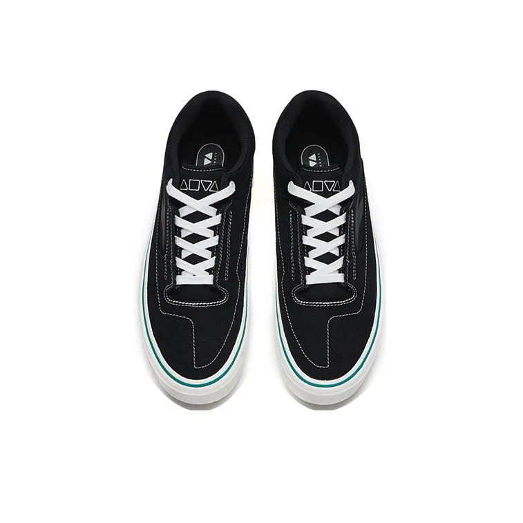 Anta Ao Li MD Anti Slip And Wear Resistant Lightweight Low Top Skateboard Shoes Men's Black White-3