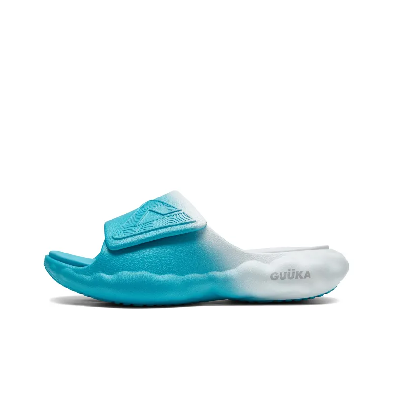 Guuka x PEAK State Pole Cloud Slide Slippers Men's White Blue-0