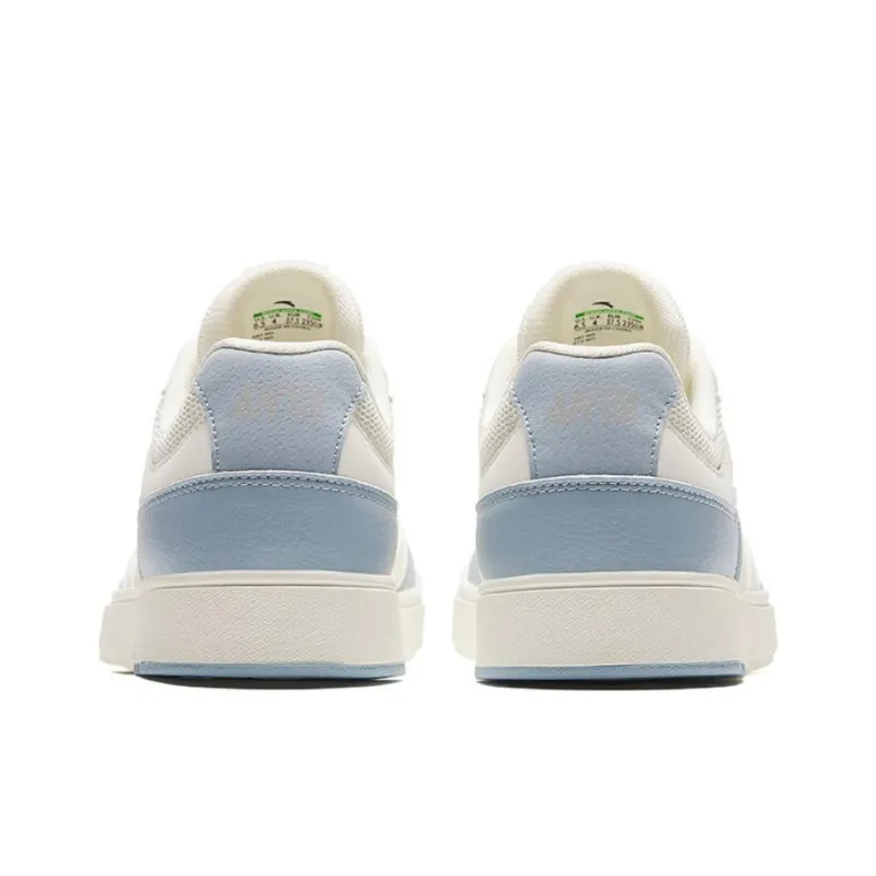 Anta Street Naughty GZ Slip Resistant Low Top Skateboard Shoes Women's White Blue-3
