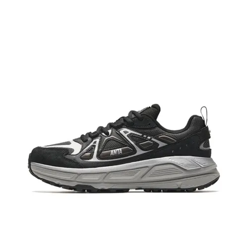 ANTA Engine Casual Shoes Men Low-Top Black Gray