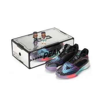 PEAK Surfing The Big Triangle 1.0 Basketball Shoes Men Low Top Black/Cerulean