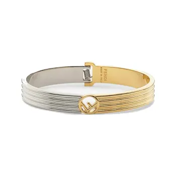 FENDI Brass Bangles Women's Gold