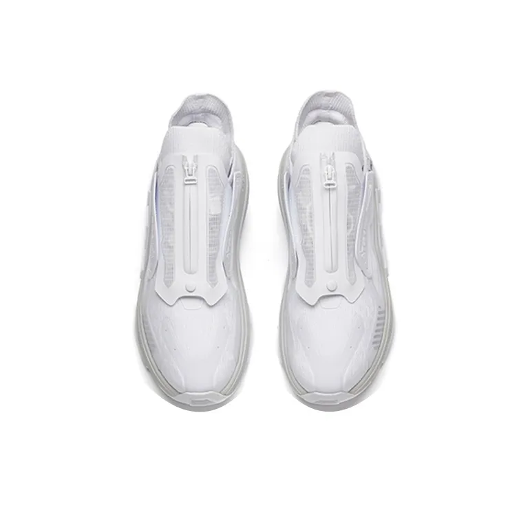 Anta AT91 Abrasion Resistant Breathable Low Top Running Shoes Men's Anta White-3