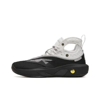 Anta KT8 Cushioning Anti Slip And Wear Resistant High Top Basketball Shoes Men's Black White