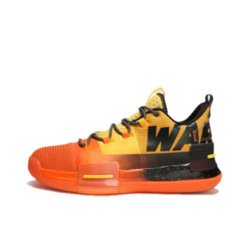 PEAK Flash Basketball Shoes Men Mid-Top Orange