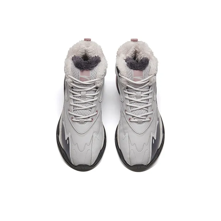 Anta Pulse Life Collection High-Top Sports Casual Shoes Women's Gray-3