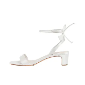 Loeffler Randall Jackie Cream Strap Sandals 4.4cm Women's White