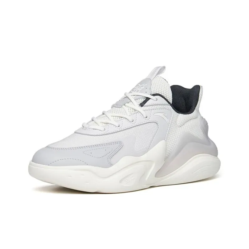 Anta Chao Worship 3.0 Low-Top Sports Casual Shoes Men's Gray White-1