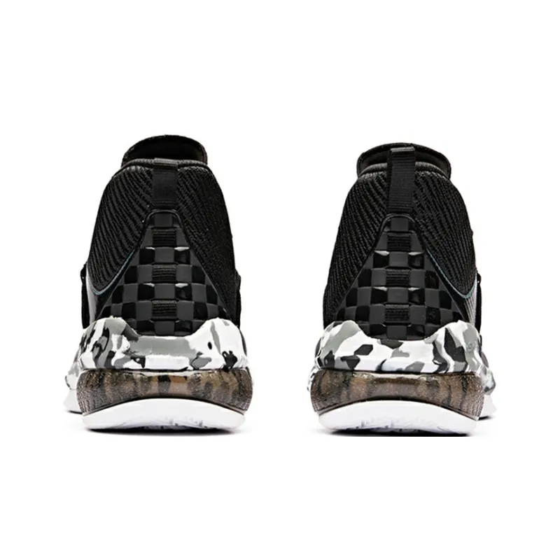 Anta UFO2.0 Mid Top Basketball Shoes Men's Black White-4