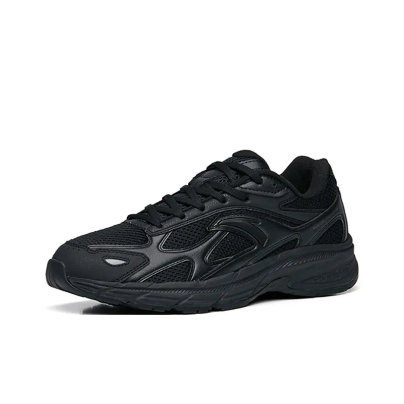 Anta AT953 Cushioned Anti Slip Wear Resistant Breathable Lightweight Low Top Casual Shoes Men's Black Gray-2