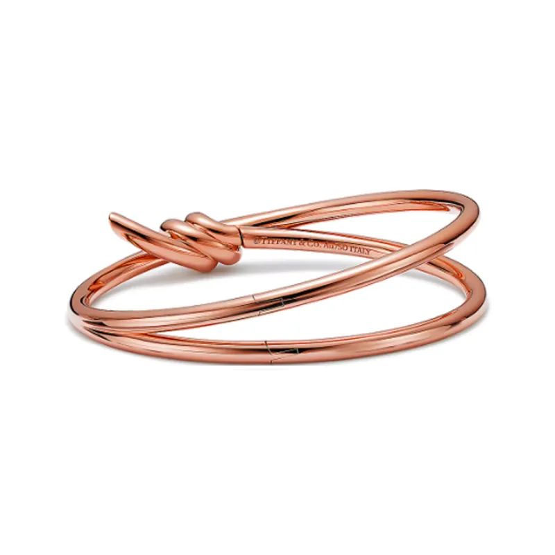 TIFFANY & CO. 18K Rose Gold Bangles Women's-2
