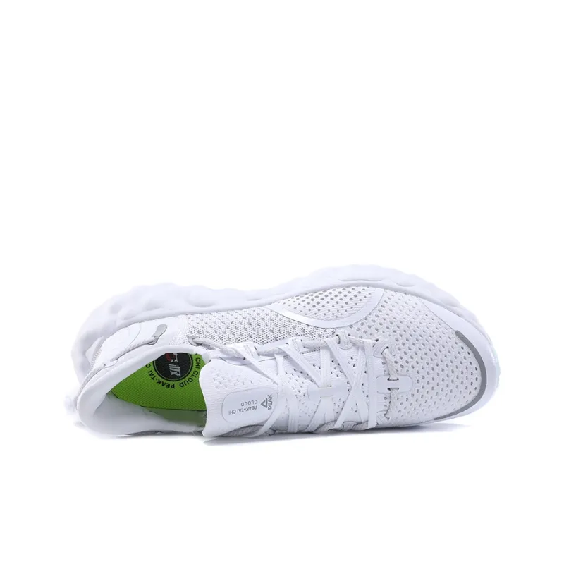 PEAK State Pole Cloud Balance Low Top Running Shoes Men's White-4