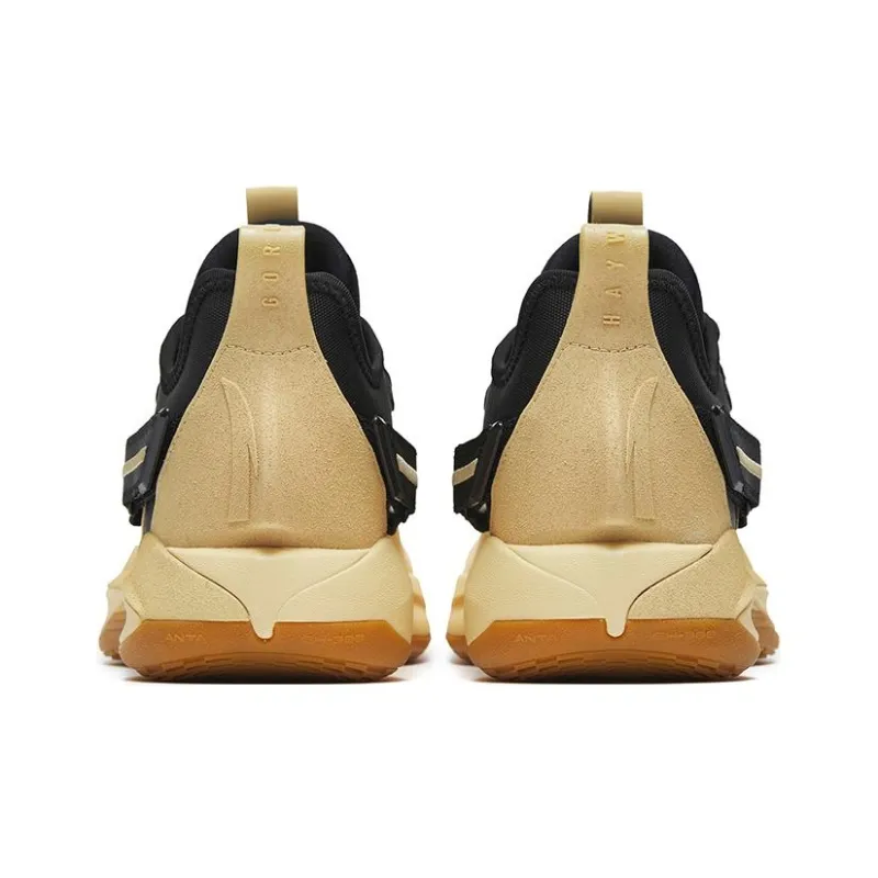 Anta GH3 German Shepherd Anti Slip Wear Resistant Low Top Basketball Shoes Men's Yellow Black-4